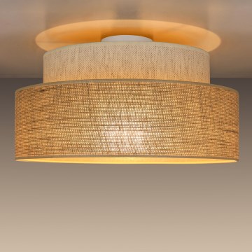 Plafón BOHO 1xE27/60W/230V color crema/beige