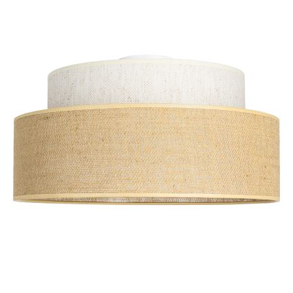 Plafón BOHO 1xE27/60W/230V color crema/beige
