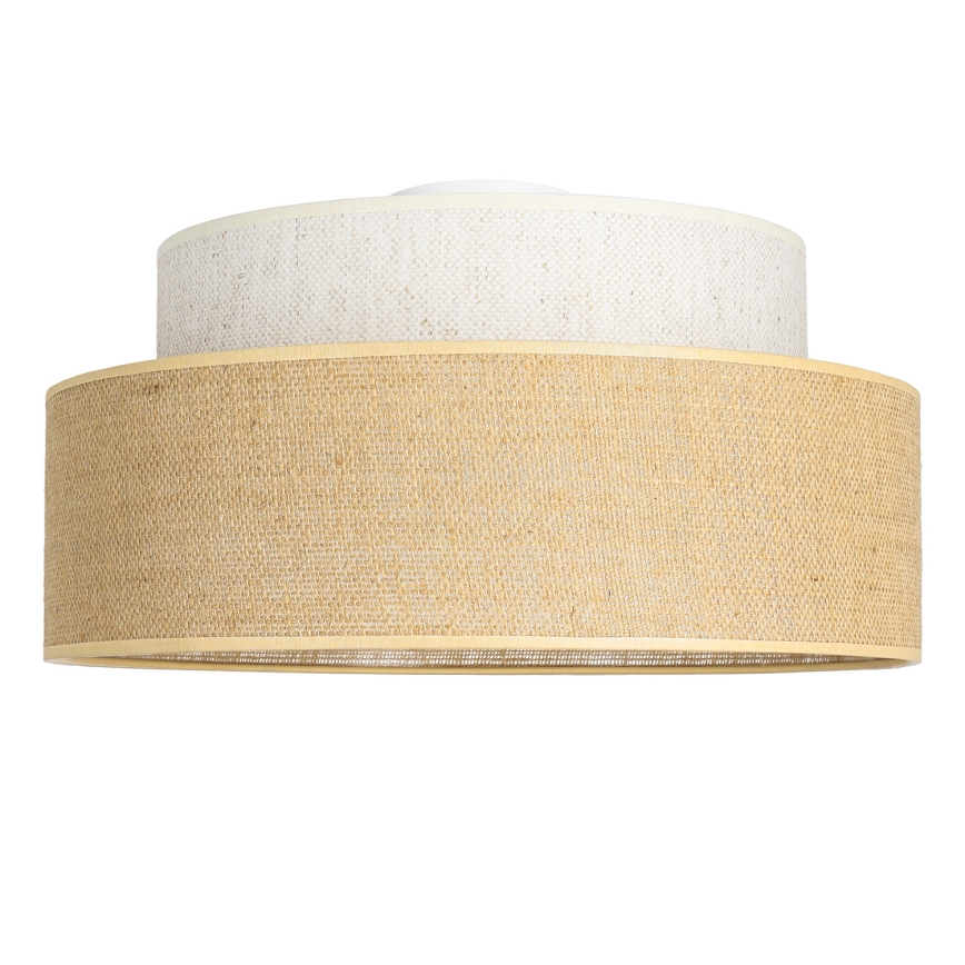 Plafón BOHO 1xE27/60W/230V color crema/beige