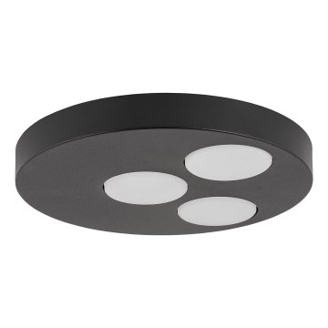 Plafón BROS 3xGX53/12W/230V negro