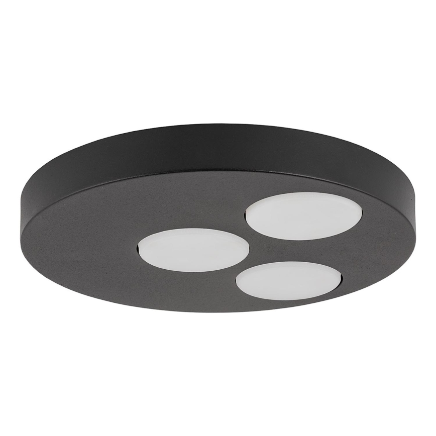 Plafón BROS 3xGX53/12W/230V negro