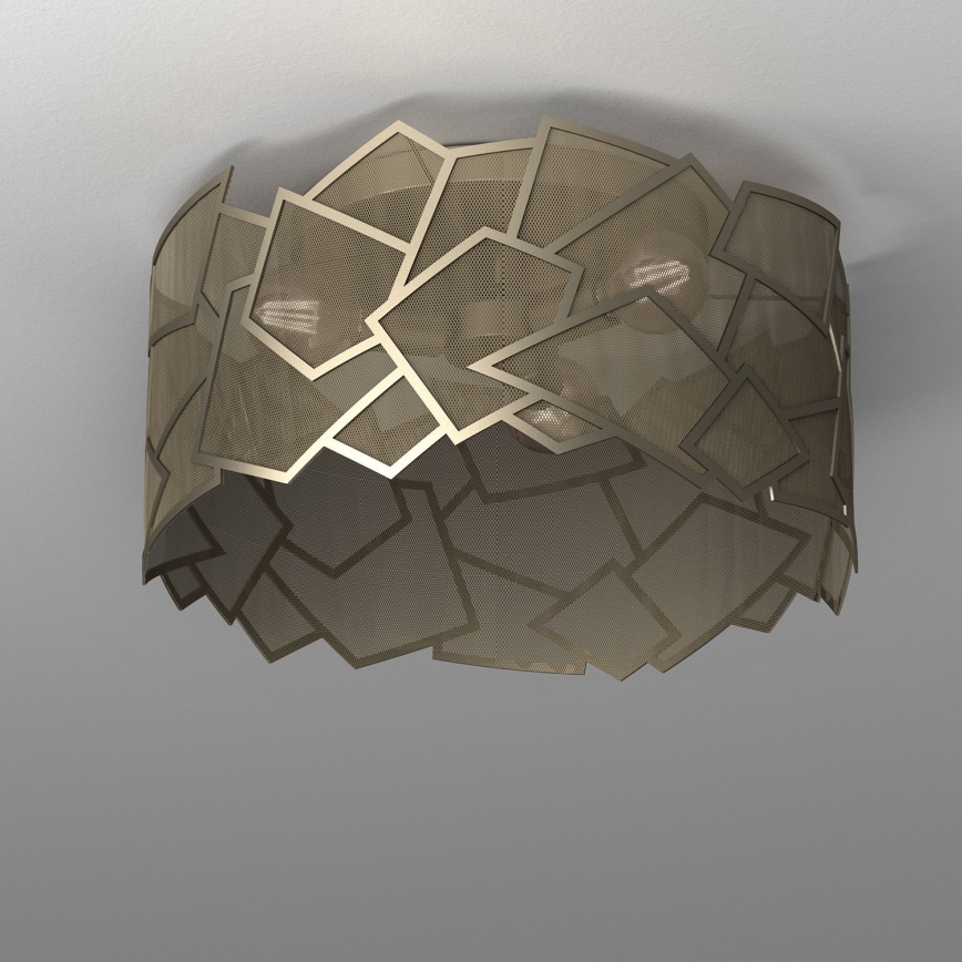 Plafón CAMO 3xE27/15W/230V dorado