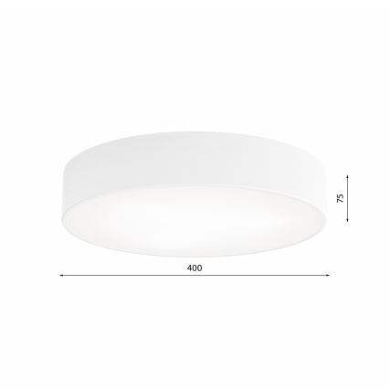 Plafón CLEO 3xE27/24W/230V diá. 40 cm blanco