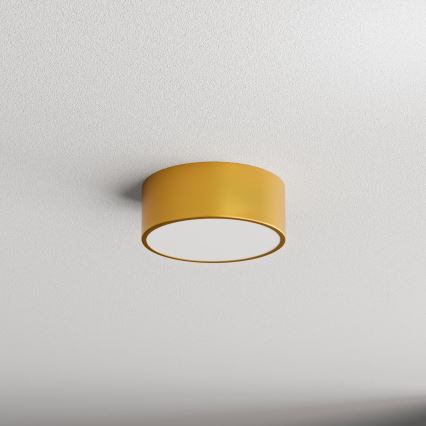 Plafón con sensor CLEO 1xE27/40W/230V diámetro 20 cm dorado