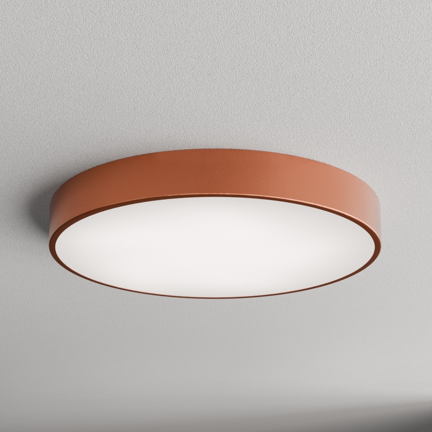 Plafón con sensor CLEO 5xE27/24W/230V diámetro 60 cm cobre