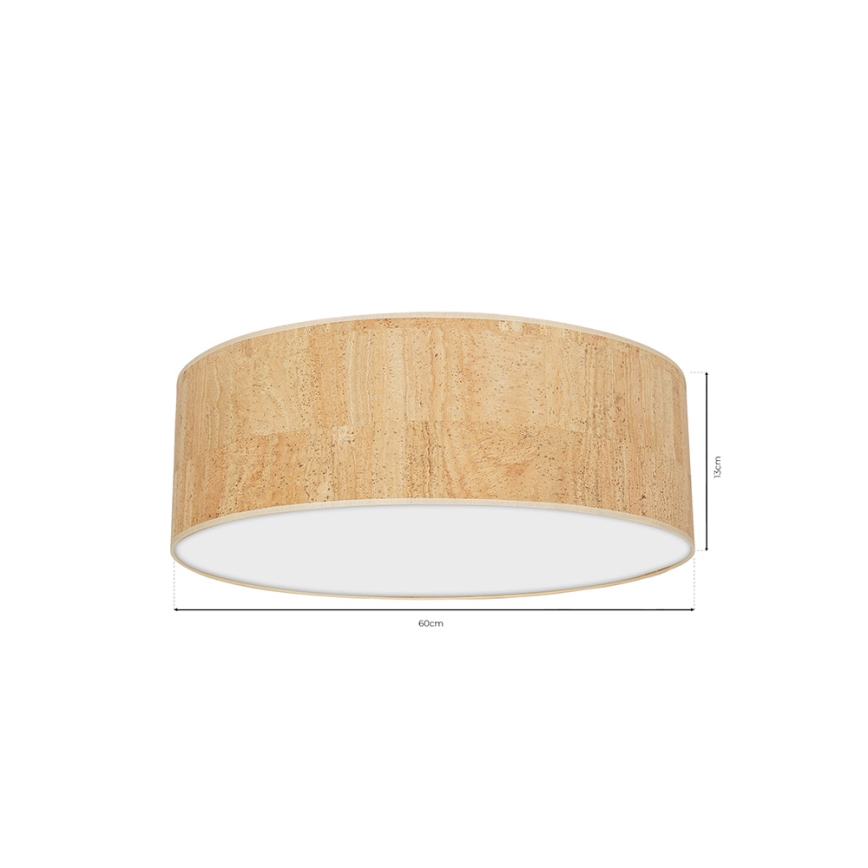Plafón CORK 3xE27/60W/230V