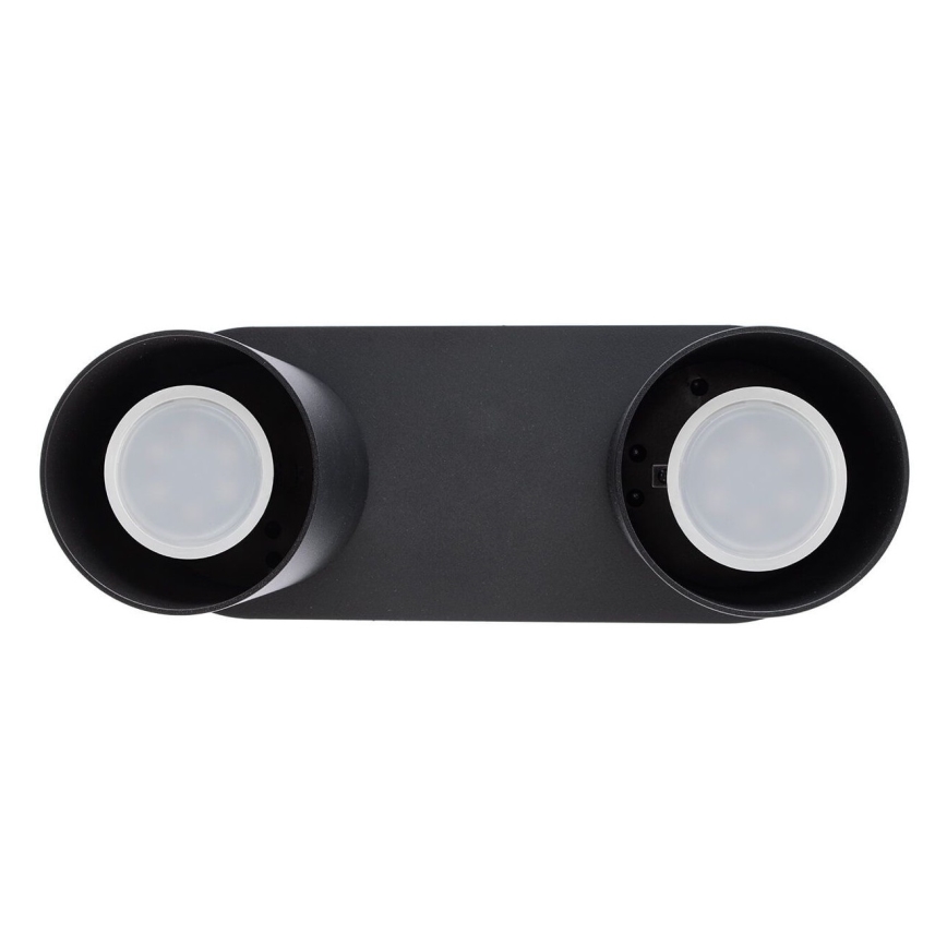 Plafón CREEP 2xGU10/25W/230V negro