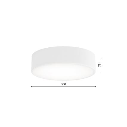 Plafón de baño CLEO 2xE27/24W/230V diá. 30 cm blanco IP54