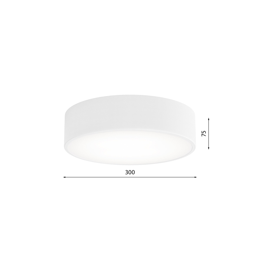 Plafón de baño CLEO 2xE27/24W/230V diá. 30 cm blanco IP54