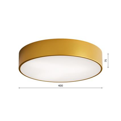 Plafón de baño CLEO 3xE27/24W/230V diá. 40 cm dorado IP54