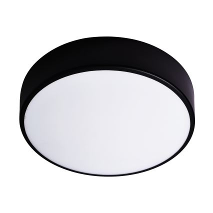 Plafón de baño CLEO 3xE27/24W/230V diá. 40 cm negro IP54