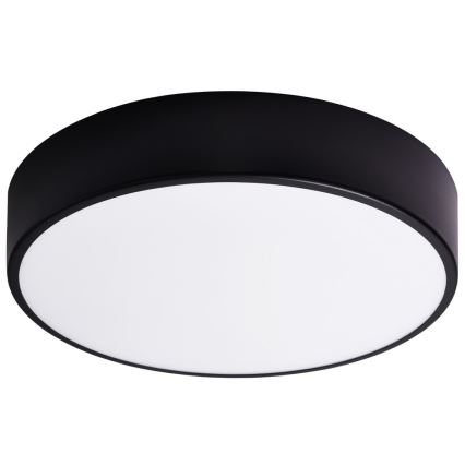 Plafón de baño CLEO 3xE27/24W/230V diá. 40 cm negro IP54