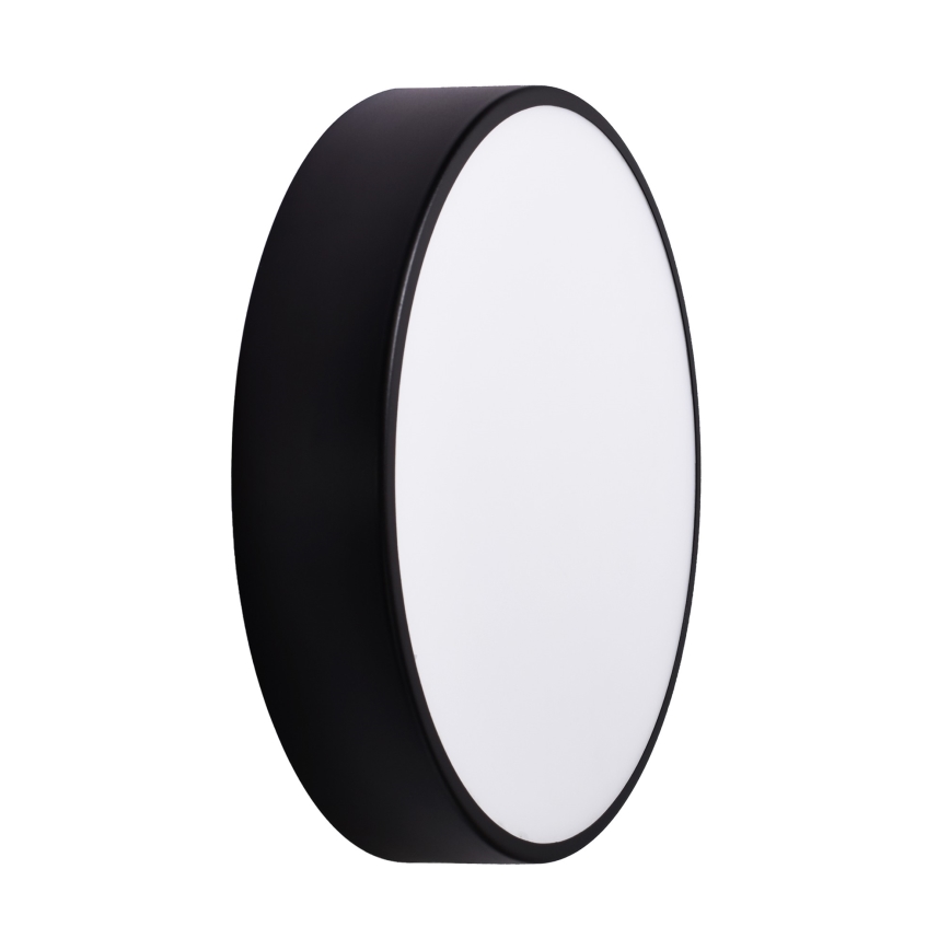 Plafón de baño CLEO 3xE27/24W/230V diá. 40 cm negro IP54