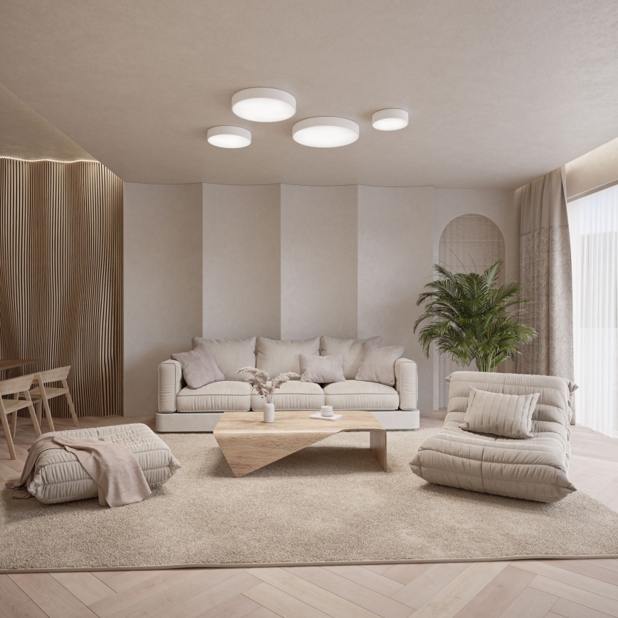 Plafón de baño CLEO 4xE27/24W/230V diá. 50 cm blanco IP54