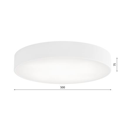 Plafón de baño CLEO 4xE27/24W/230V diá. 50 cm blanco IP54