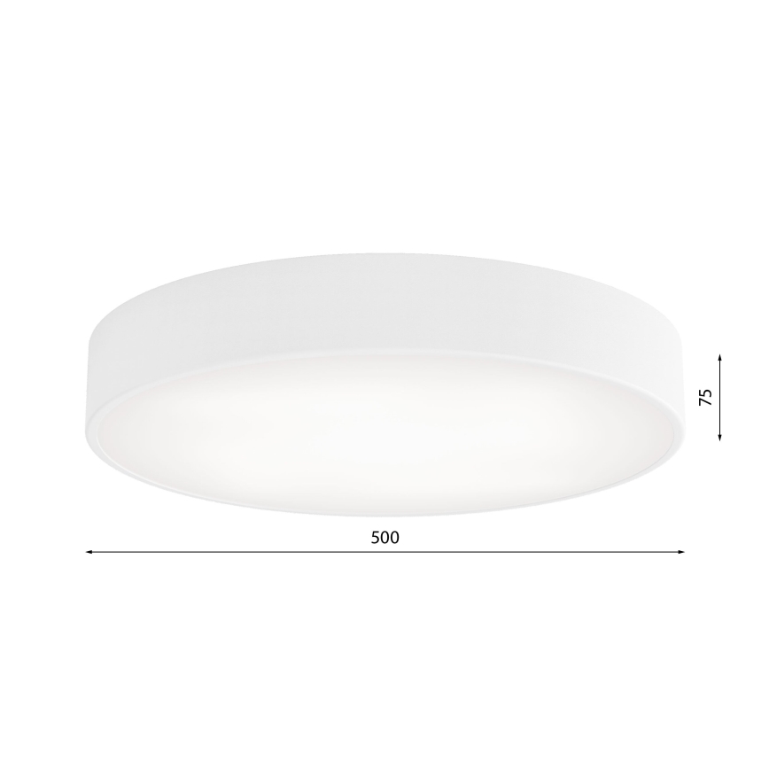 Plafón de baño CLEO 4xE27/24W/230V diá. 50 cm blanco IP54