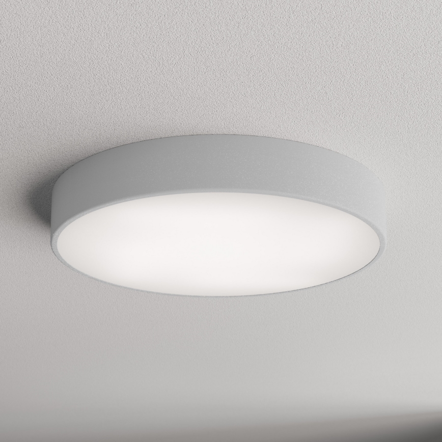 Plafón de baño CLEO 4xE27/24W/230V diá. 50 cm gris IP54