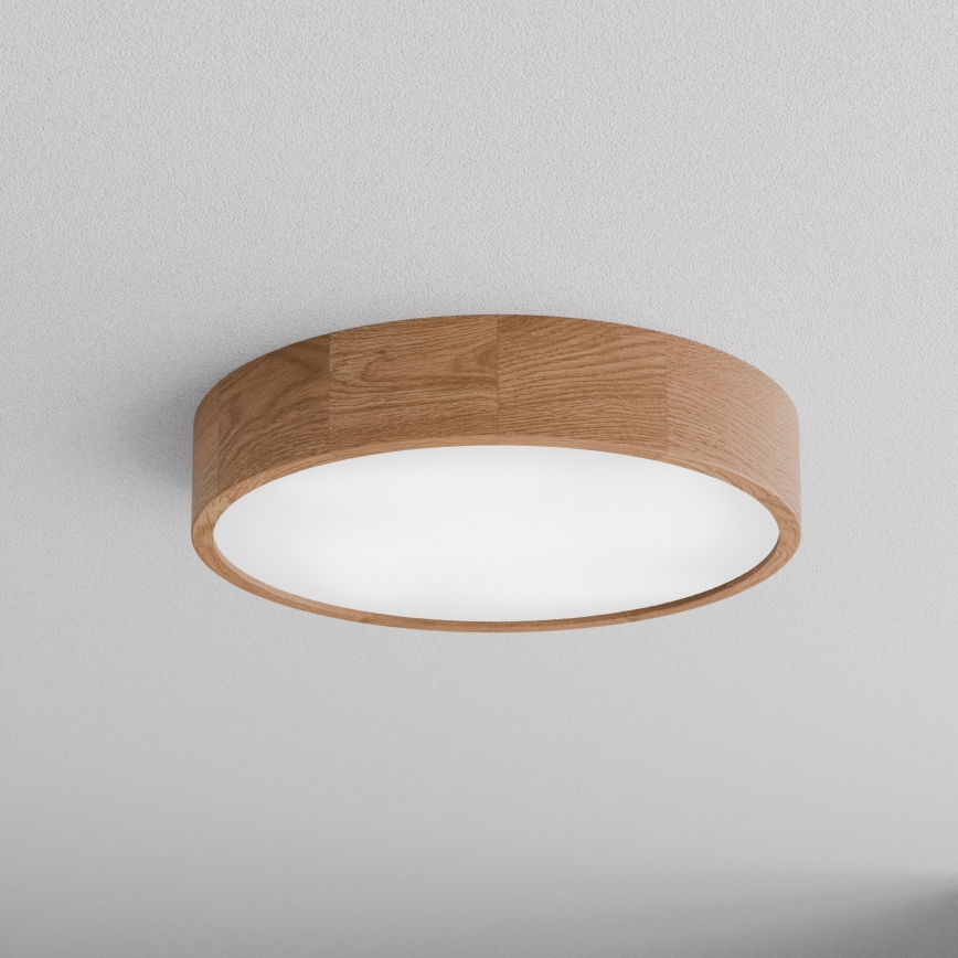 Plafón de baño CLEO 4xE27/24W/230V IP54 diá. 47,5 cm roble