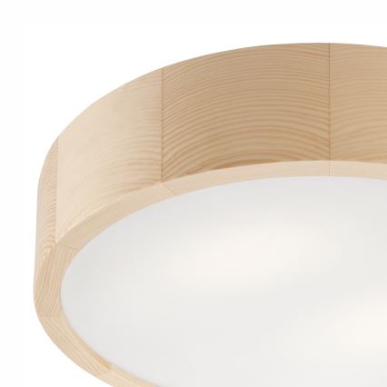 Plafón de baño NATURAL 3xE27/15W/230V IP54 pino ø 37 cm - FSC Certificado