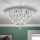 Plafón de cristal CELESTE 6xG9/40W/230V diá. 45 cm cromo brillante