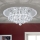Plafón de cristal GLORIA 4xG9/40W/230V diá. 38 cm transparente/cromo brillante