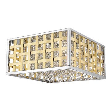 Plafón de cristal LED regulable COLUMBUS LED/20W/230V