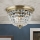 Plafón de cristal PLAFOND 3xE27/40W/230V diá. 35 cm bronce