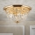 Plafón de cristal PLAFOND 6xE27/40W/230V diá. 47 cm dorado