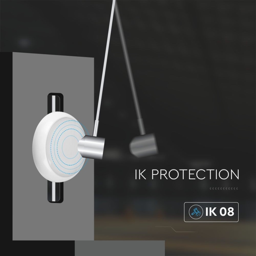 Plafón de emergencia LED con sensor LED/20W/230V IP65 3000/4000/6500K