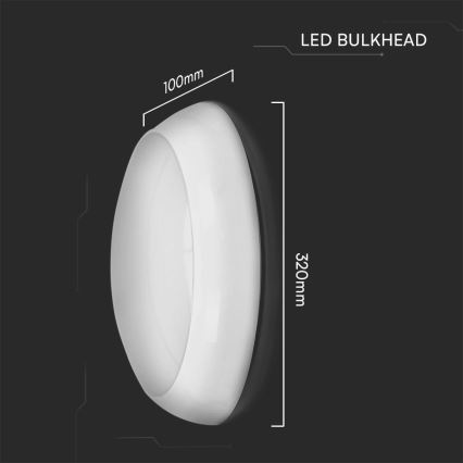 Plafón de emergencia LED con sensor LED/20W/230V IP65 3000/4000/6500K