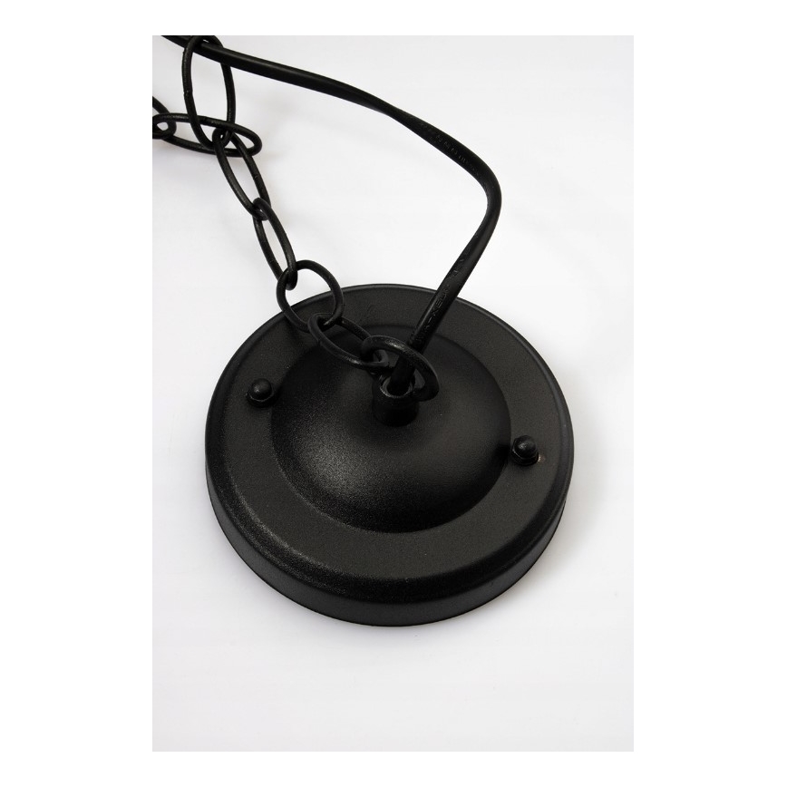 Plafón de exterior 1xE27/20W/230V IP43 negro