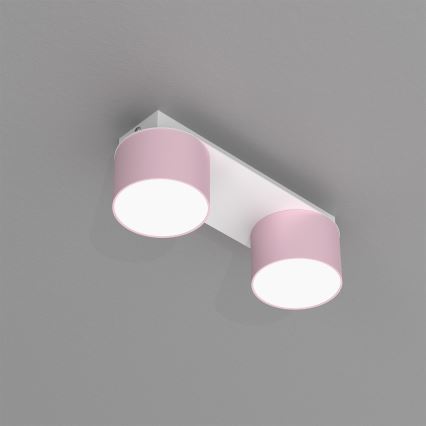 Plafón DIXIE 2xGX53/11W/230V rosa