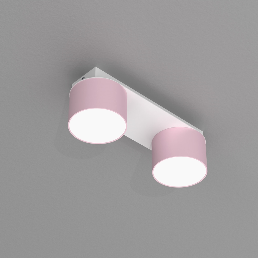 Plafón DIXIE 2xGX53/11W/230V rosa