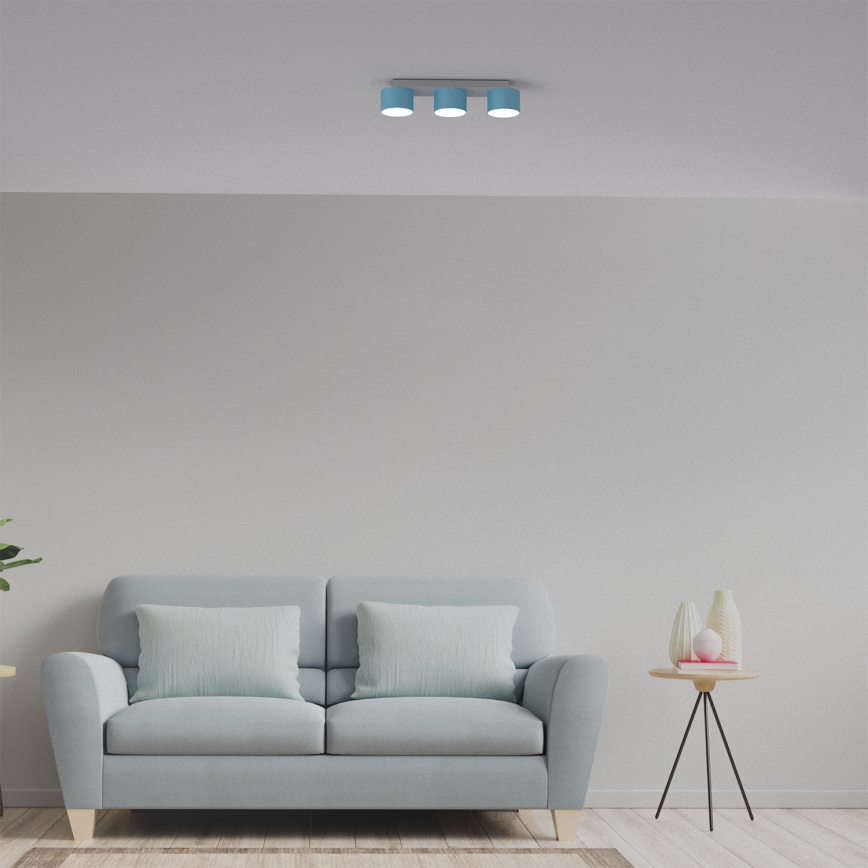 Plafón DIXIE 3xGX53/11W/230V azul