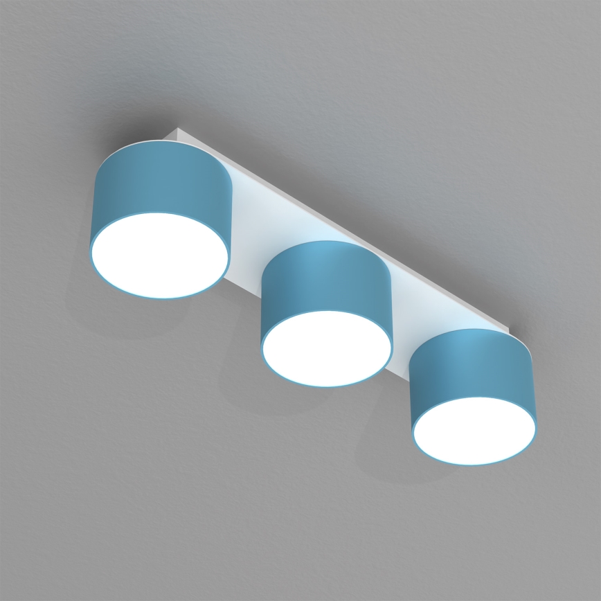 Plafón DIXIE 3xGX53/11W/230V azul