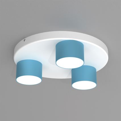 Plafón DIXIE 3xGX53/11W/230V azul
