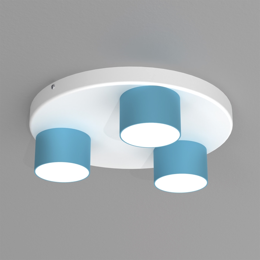 Plafón DIXIE 3xGX53/11W/230V azul