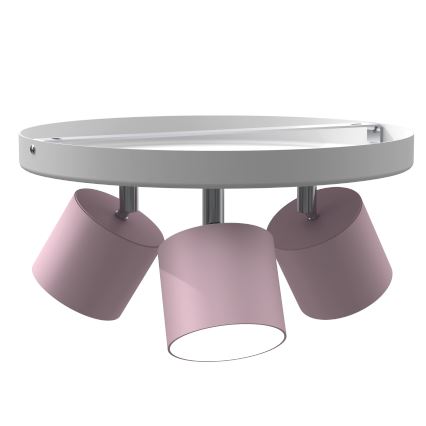 Plafón DIXIE 3xGX53/11W/230V rosa