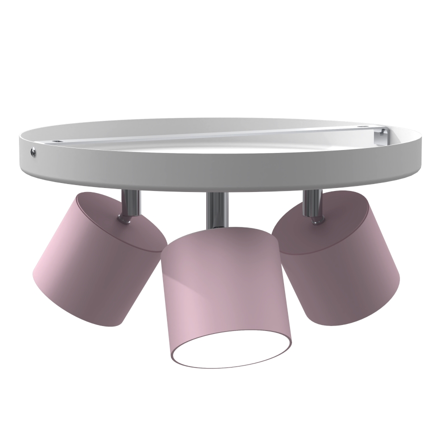 Plafón DIXIE 3xGX53/11W/230V rosa