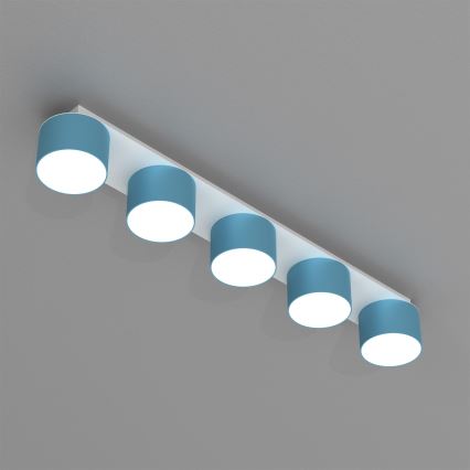 Plafón DIXIE 5xGX53/11W/230V azul