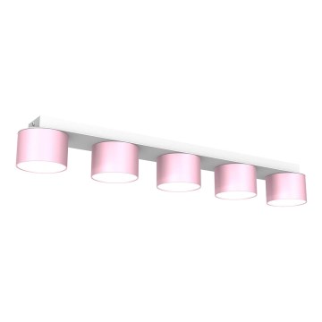 Plafón DIXIE 5xGX53/11W/230V rosa