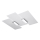 Plafón FABIANO 3xE27/60W/230V blanco/cromo brillante