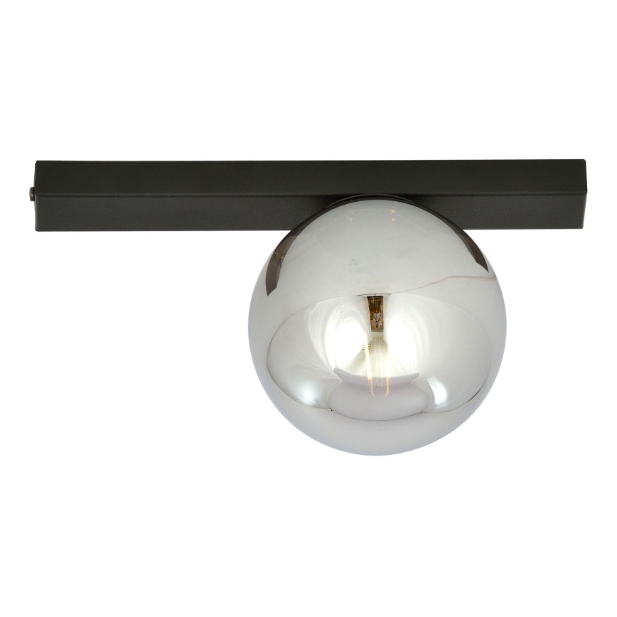 Plafón FIT 1xE14/10W/230V negro/gris