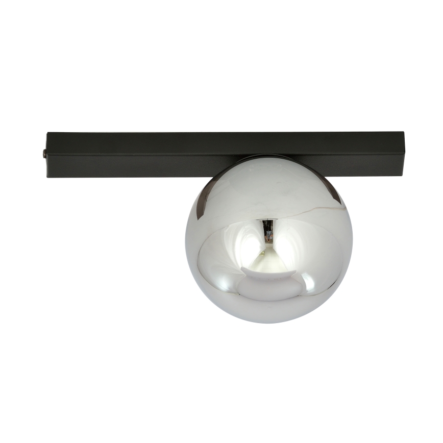 Plafón FIT 1xE14/10W/230V negro/gris
