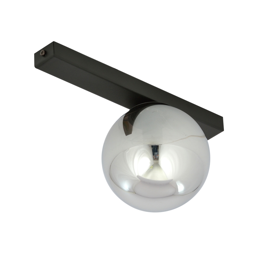 Plafón FIT 1xE14/10W/230V negro/gris