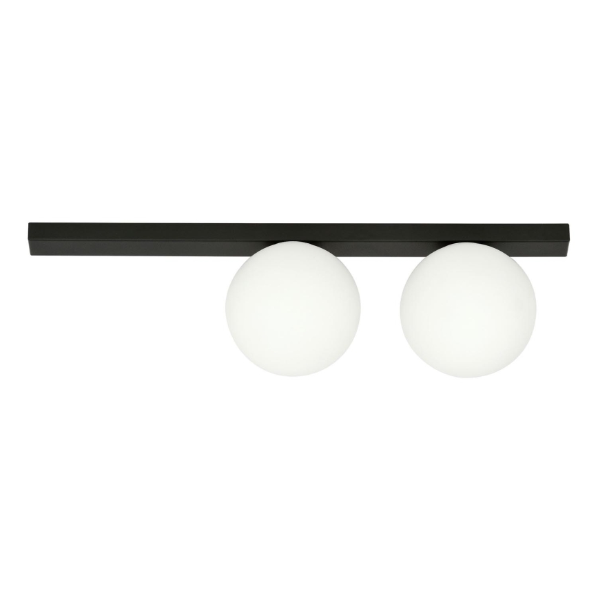 Plafón FIT 2xE14/10W/230V negro/blanco