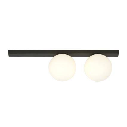 Plafón FIT 2xE14/10W/230V negro/blanco