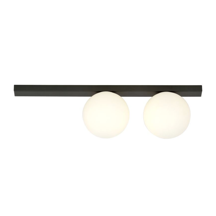Plafón FIT 2xE14/10W/230V negro/blanco