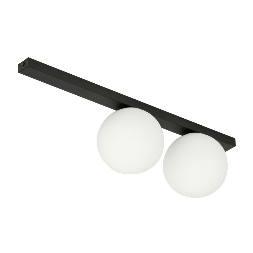 Plafón FIT 2xE14/10W/230V negro/blanco