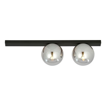 Plafón FIT 2xE14/10W/230V negro/gris